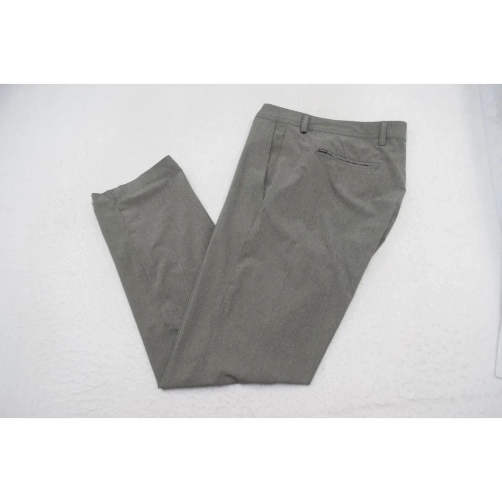 Linksoul Golf Pants Gray Performance‎ Wicking Flat Stretch Mens Size 38 x 32
